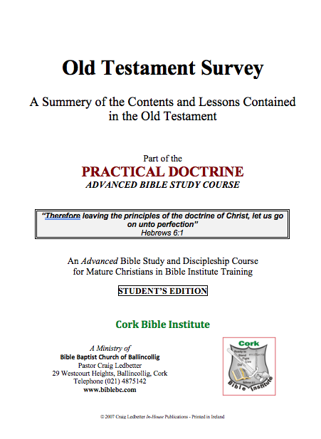 Old Testament Survey 2018